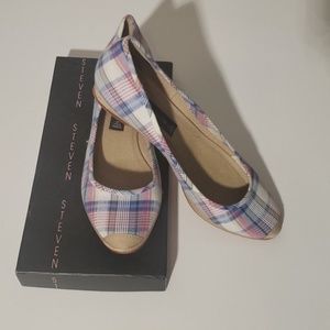 Steven Steve Madden plaid shoes